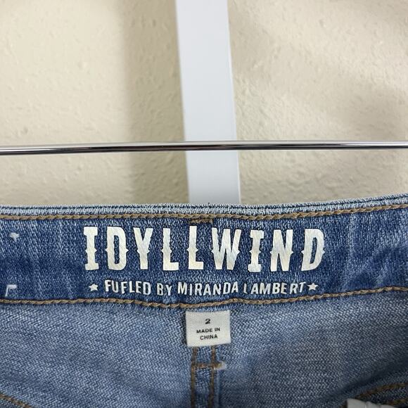 Idyllwind Old West High Rise Flare Jeans Womens Size 2 Released Hem Medium Wash - Picture 6 of 7